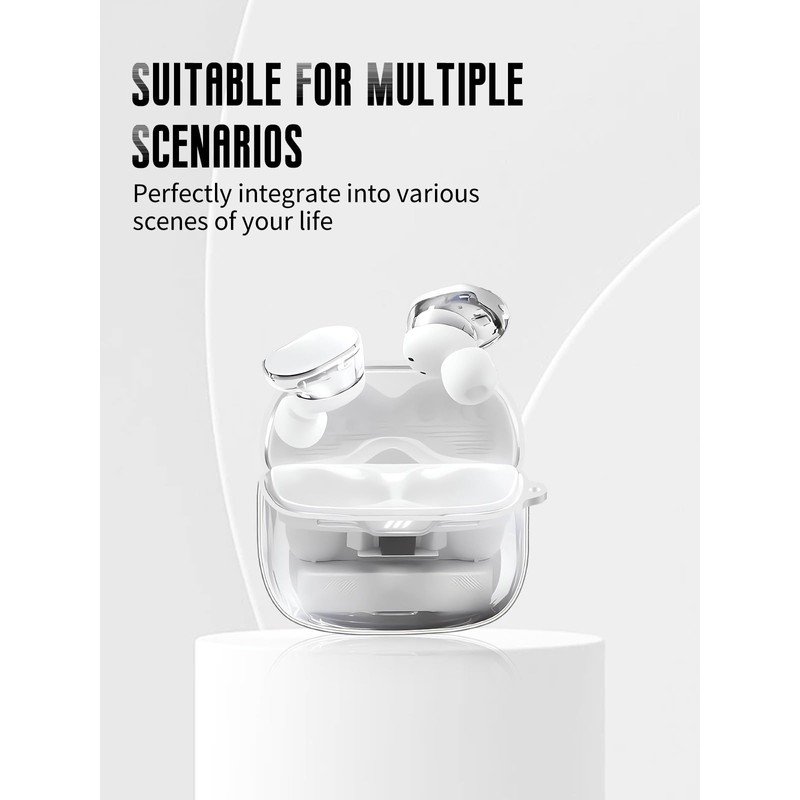 for JBL Tune Buds 2 Case Clear, Transparent TPU Shockproof