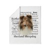 CafePress Sheltie Traits Throw Blanket Super Soft Fleece Plush Throw