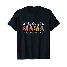 Inked Mama Tattoo Leopard Print Vintage Mother's Day T-Shirt