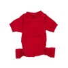 Leveret Dog Pajamas 100% Cotton Solid Red XS