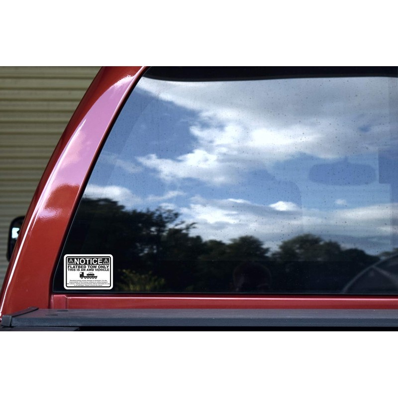 StickerTalk Flatbed Tow Only Vinyl Stickers, 3.5 inches by 2.5