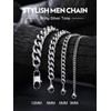 Bandmax Necklace Chain for Men, 3mm Miami Cuban Link