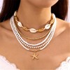 COLORFUL BLING Boho Puka Shell Starfish Seashell Choker Necklace for