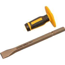 Roughneck Gorilla ROU31921 Cold Chisel with Non-Slip Hand Guard 25x279mm/1x11", Black Yellow