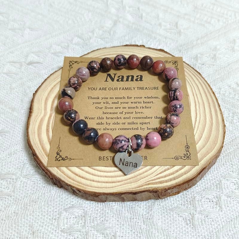 RFTWXHPN Nana Bracelet: Crystal Bead Bracelet for Grandma, 'You Are