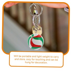 [LIOOBO] 2pcs Volleyball Model Toys Volleyball Toy Volleyball Team Keychain Compact Volleyball Keychain Mini Volleyball Keychain Volleyball Key Holder Volleyball Party Favors, assorted