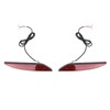2Pcs LED Rear Bumper Reflector Light Waterproof Super Bright Long