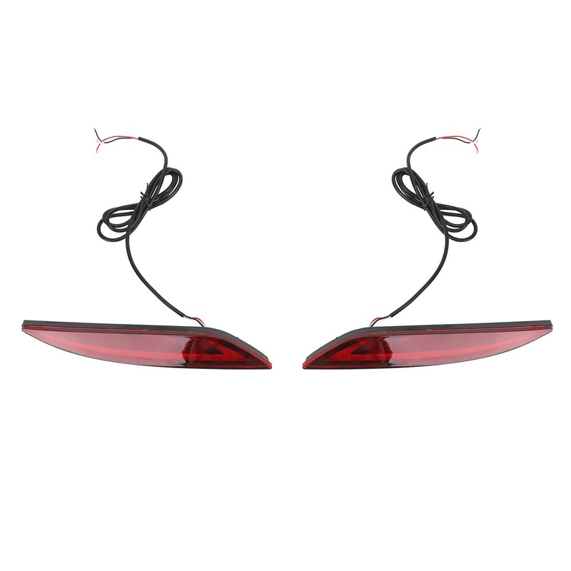 2Pcs LED Rear Bumper Reflector Light Waterproof Super Bright Long