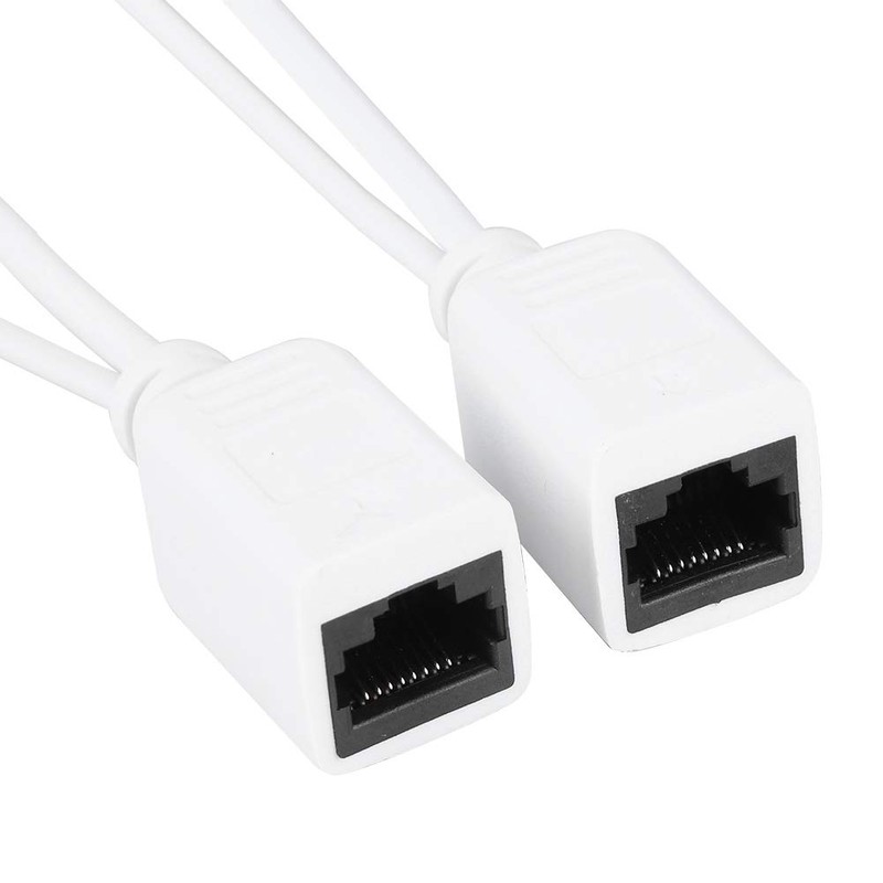 Tosuny 10 Pares Cable PoE Ethernet PoE Pasivo Adaptador Inyector