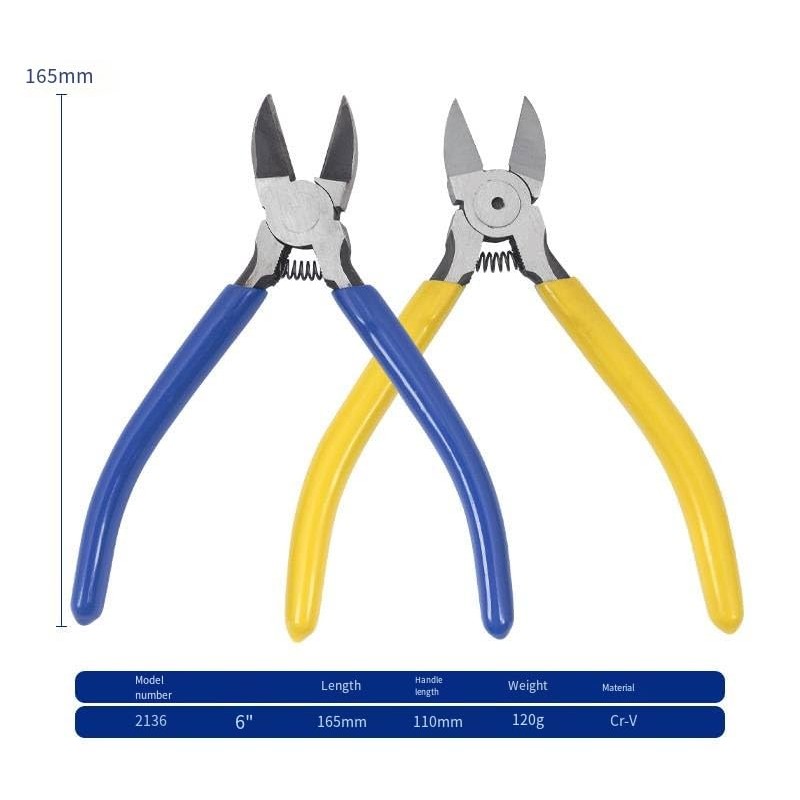 LORJE Wire Cutter,Side Cutters,Cutting Pliers,6 inch Flush Cutters for Crafting