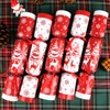 10 Pack Christmas No Snap Party Favor with Red &