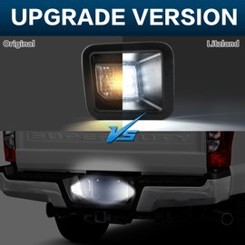 litzland LED License Plate Light Tag Lamp Compatible with Ford 2017-2022 F250 F350 F450 Super Duty Pickup Truck 6000K
