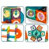 Zummy 49 Pieces Magnetic Tiles Marble Run Game with LED
