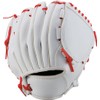 ZETT Baseball Commemorative Glove Synthetic Leather PVC White/Red (1164) LH