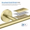 KIBI Circular Double Toilet Paper Holder for Bathroom, Solid Brass