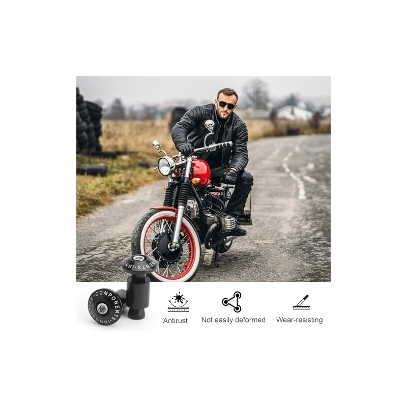 Motorcycle Handlebar Weights Handlebar Ends Motorcycle CNC 22 mm Black
