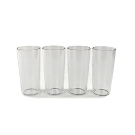 Tupperware Clear Collection Tumbler Transparent Drinking Cups (4)