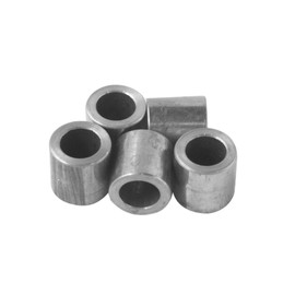 Steel Spacer 1/2" OD x 5/16" ID, Round Spacer Unthreaded Standoff Bushing Plain Finish, Fits Screws, Bolts 5/16" or M8, Metal Spacers Online (1/2" Length, 10 Pack)