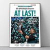 Philadelphia Football Super Bowl LII Newspaper Poster, AT LAST! Champions