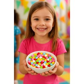 Heart Shaped Hard Candy, Sweet & Fruity Bulk Candy for Parties, Weddings, and Gifts (5 Pound, Rainbow Assorted)