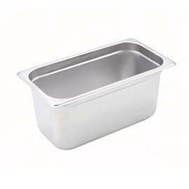 Stainless Steel 1/3 Size Anti-Jamming Steam Table Pan - 6" (22 gauge)