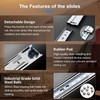 REGUDA Heavy Duty Drawer Slides Full Extension Locking Runners with