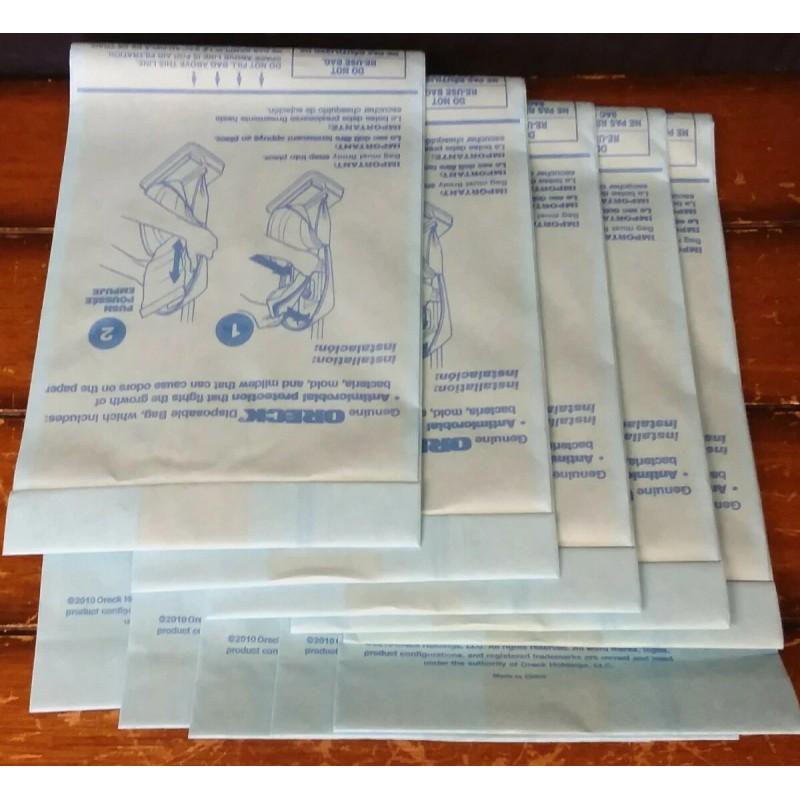 Oreck Lot of 5 Oreck XL Upright Vacuum Cleaner Disposable