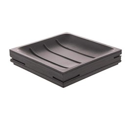 Gedy Quadrotto Square Soap Holder, Black