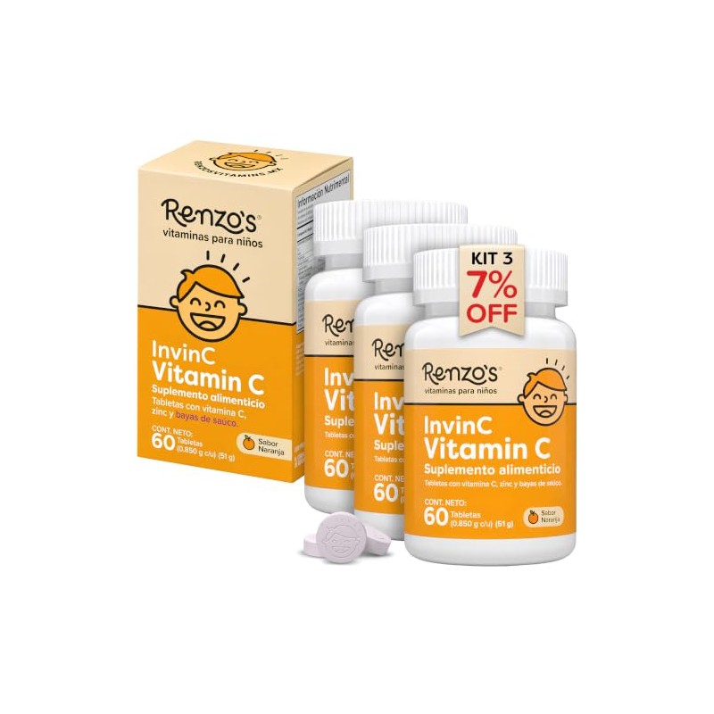 Renzo's InvinC KIT 3 | Vitamina C + Zinc para