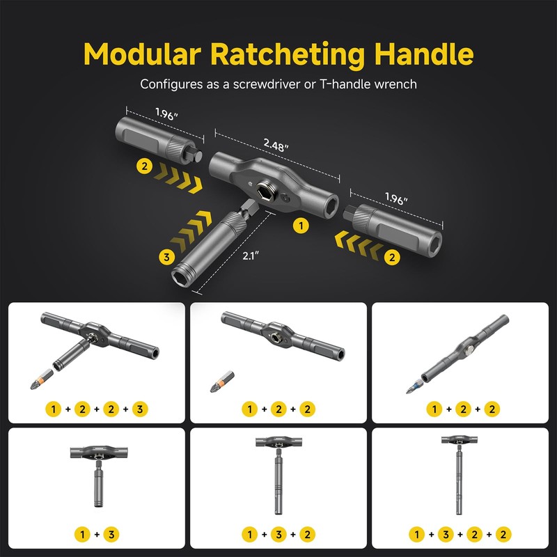 42 in 1 Magnetic Screwdriver Set, Ratchet Screwdriver Magnetic, 42