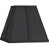 Black Medium Square Lamp Shade 5.25" Top x 10" Bottom