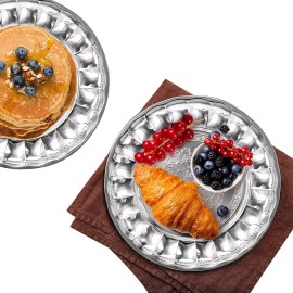 AJC Plato De Servicio Plateado Con Grabado 20 Cm 122954