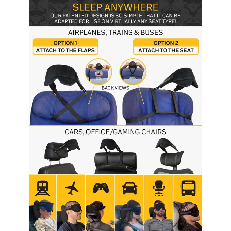 Sleeper Hold Travel Pillow - Real Sleeping Experience on Long