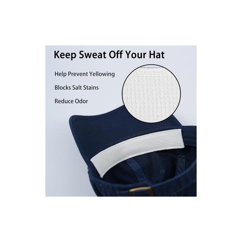 KimYoung Reusable Hat Sweat Liners 12PCS with 100 Tape Strips