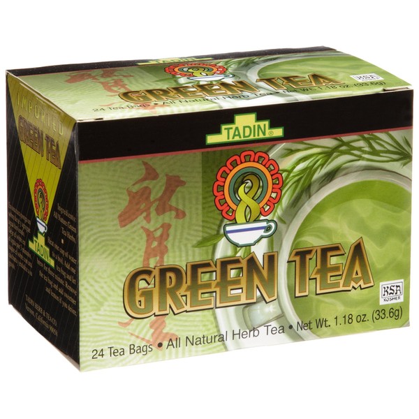 Tadin Tea, Green Tea, 24-Count Teabags (Pack of 12)