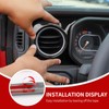 JeCar Dashboard Panel Trim Cover Center Console Decoration Kit Interior