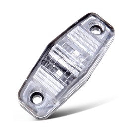 LBRST 4 x 2.5 Inch Red Trailer Led Side Fender Marker Clearance Lights 2 Diodes Surface Mount Sealed For Mini Rectangular Rectangle Boat Marine Led Courtesy Lights Waterproof Clear Lens