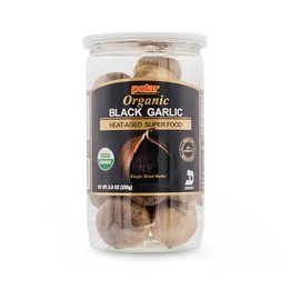 MW Polar USDA Organic Black Garlic 8.8oz (Pack of 1), Whole Bulbs, Easy Peel, All Natural, Chemical Free, Kosher Friendly Ready to Eat Healthy Snack