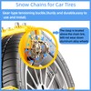 6 Pack Universal Tire Chains,Emergency Portable Snow Chains Suitable for