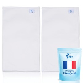 PFP Filter Bag Compatible with Desjoyaux Pool, Filter Bag for Skimmer Basket, Replacement Pool Filter 6 & 15 Micron, for Clear Water & Daily Pool Care, Washable, Set of 2 Mix