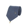 Daks Shirt Cubic All-Over Pattern Tie Navy_DLF1ACF1105N1