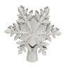 Silver Snowflake Christmas Tree Topper Lighted 3D PVC Christmas Tree