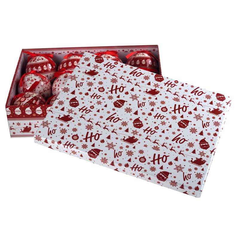 Nordic Scandinavian Christmas Baubles - Tree Decorations In Gift Box