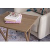 Linon Grace Acacia Tray Table Set