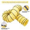 10 Inch Flexible Duct with Adjustable Rope 16FT PVC Flexible