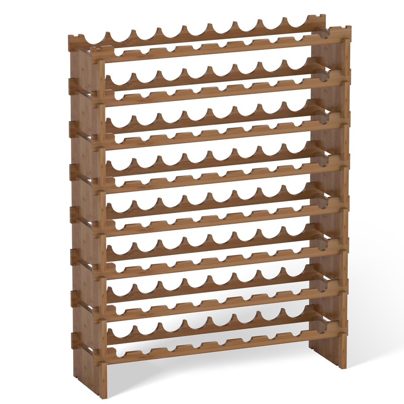 Domax Wine Rack Freestanding Floor - 72 Wine Bottle Holder