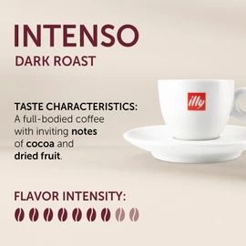 illy E.S.E. Coffee - Single-Serve Capsules & Pods - Intenso Dark Roast - Notes Of Cocoa & Dried Fruit - For E.S.E Machines - Extraordinary Aroma & Body – 18 Count
