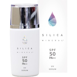 SILICAMINERAL UV Serum 35ml - Sunscreen Beauty Lotion with Silica (Water-Soluble Silicon), Hydrating, Skin-Brightening, Collagen, Hyaluronic Acid, Elastin, Anti-Aging, UV Protection, Paraben-Free, Japanese Made