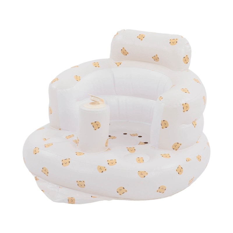 Baby Inflatable Bathing Seat Soft PVC Cartoon Animal Pattern Baby