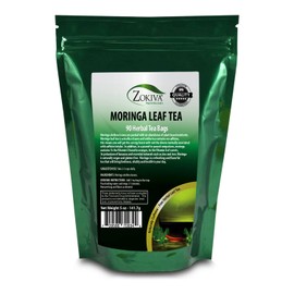 Zokiva Nutritionals Moringa Tea Organic 90 Bags 100% Pure, All-natural, Antioxidant-rich Energy Booster